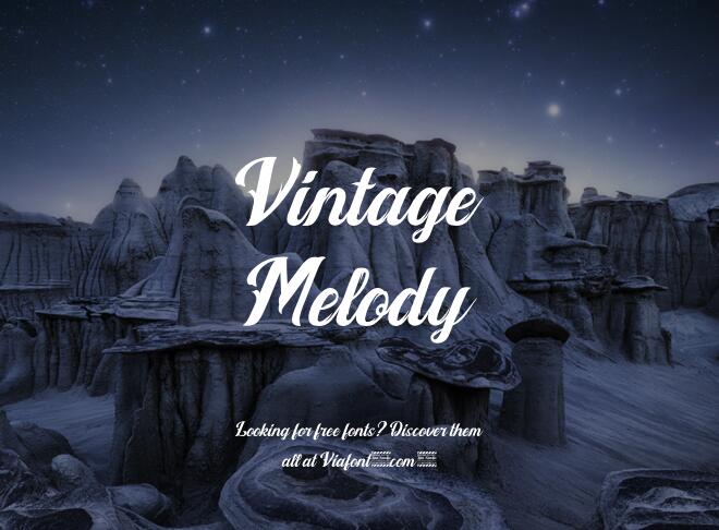 Vintage Melody Font