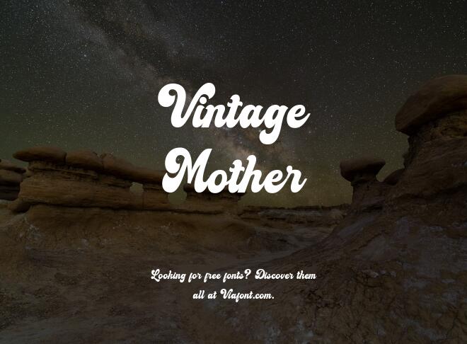Vintage Mother Font