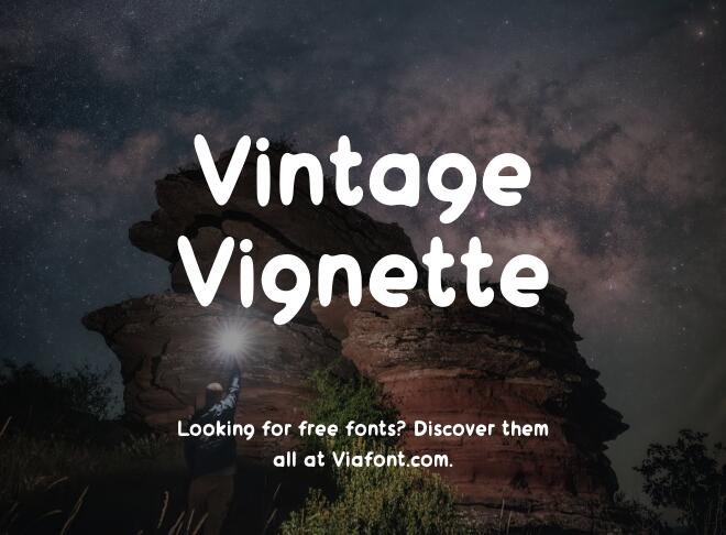 Vintage Vignette Font