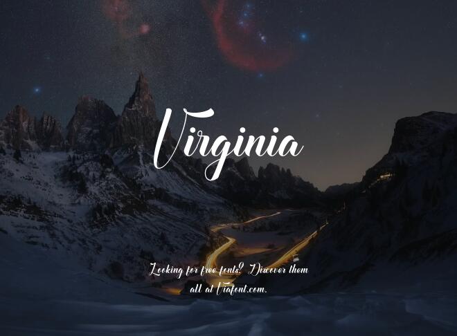 Virginia Font