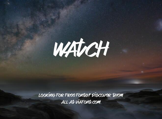 Watch Font