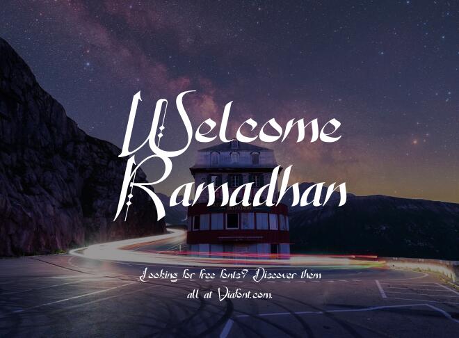 Welcome Ramadhan Font