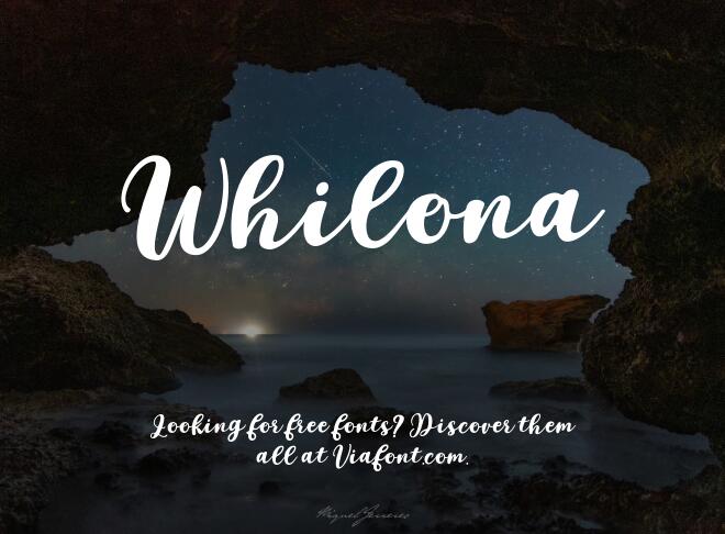 Whilona Font