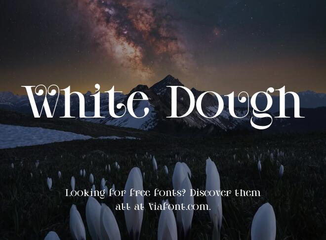White Dough Font