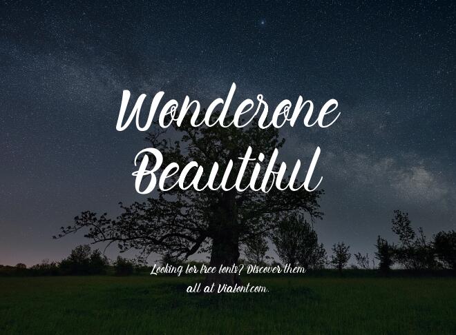 Wonderone Beautiful Font