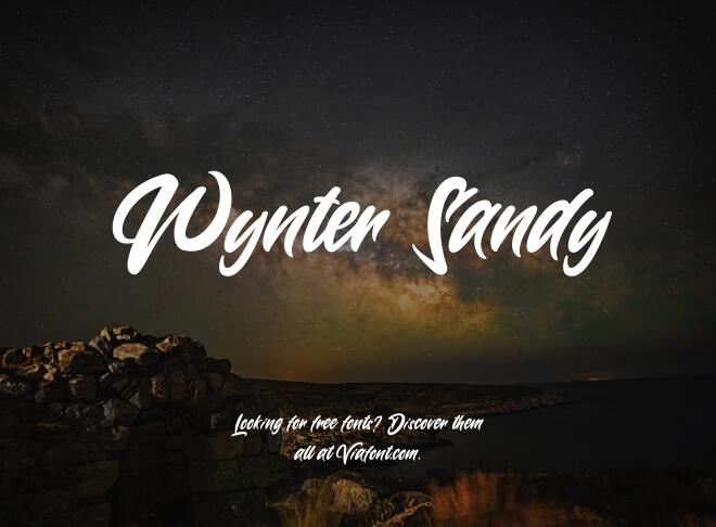 Wynter Sandy Font