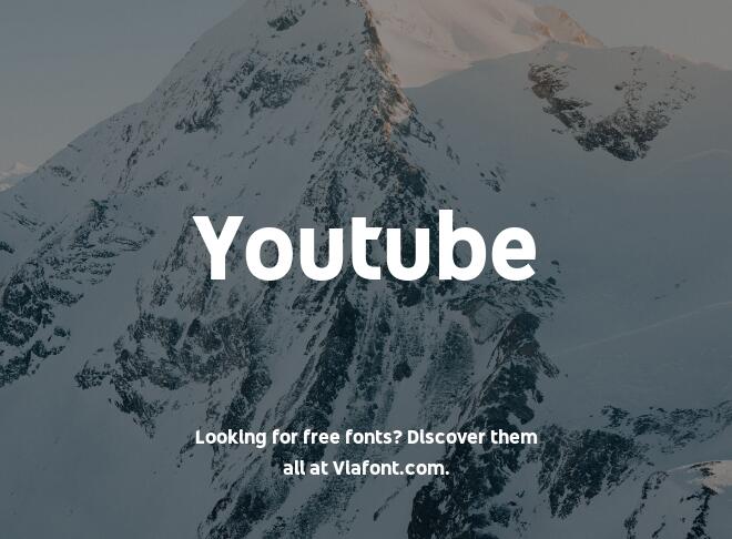 Youtube Font