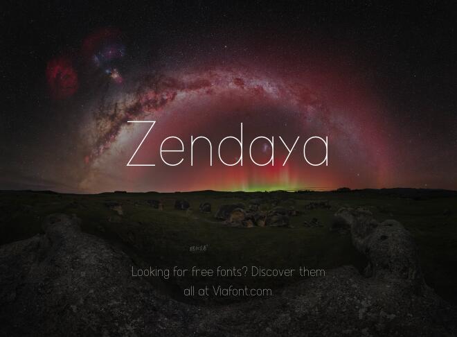 Zendaya Font