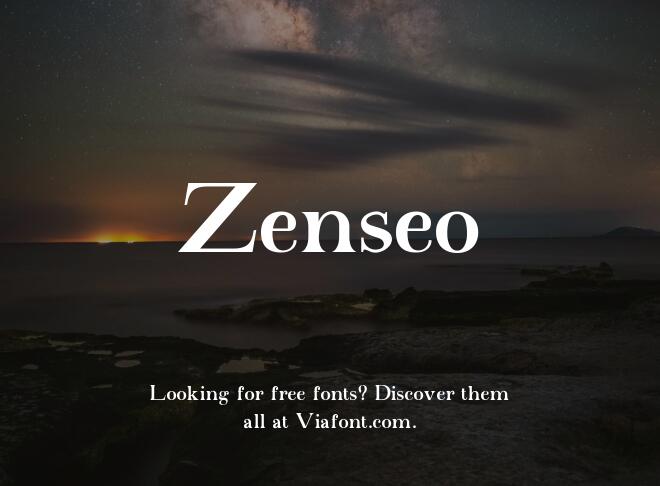 Zenseo Font