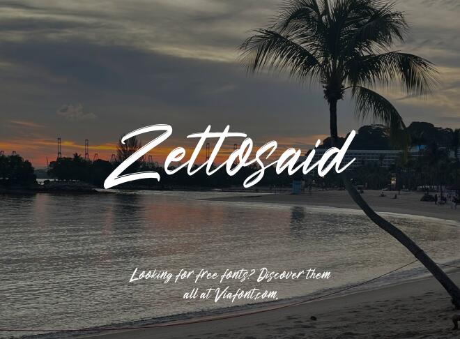Zettosaid Font